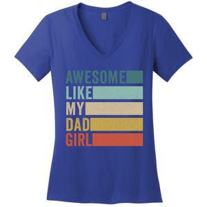 Awesome Like My Dad Gift Women's V-Neck T-Shirt