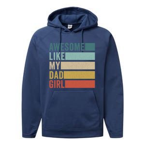 Awesome Like My Dad Gift Performance Fleece Hoodie