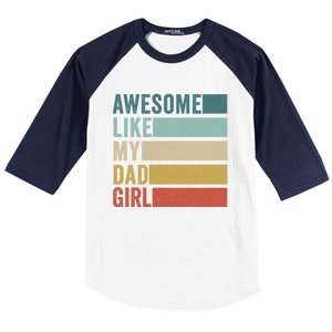 Awesome Like My Dad Gift Baseball Sleeve Shirt