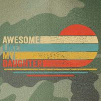 Awesome Like My Daughter Retro Funny Dad Fathers Day Legacy Tie Dye Trucker Hat