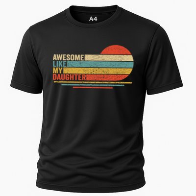 Awesome Like My Daughter Retro Funny Dad Fathers Day Performance Shirt