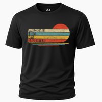 Awesome Like My Daughter Retro Funny Dad Fathers Day Cooling Performance Crew T-Shirt