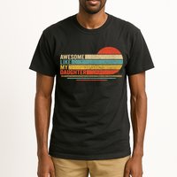 Awesome Like My Daughter Retro Funny Dad Fathers Day Tall T-Shirt