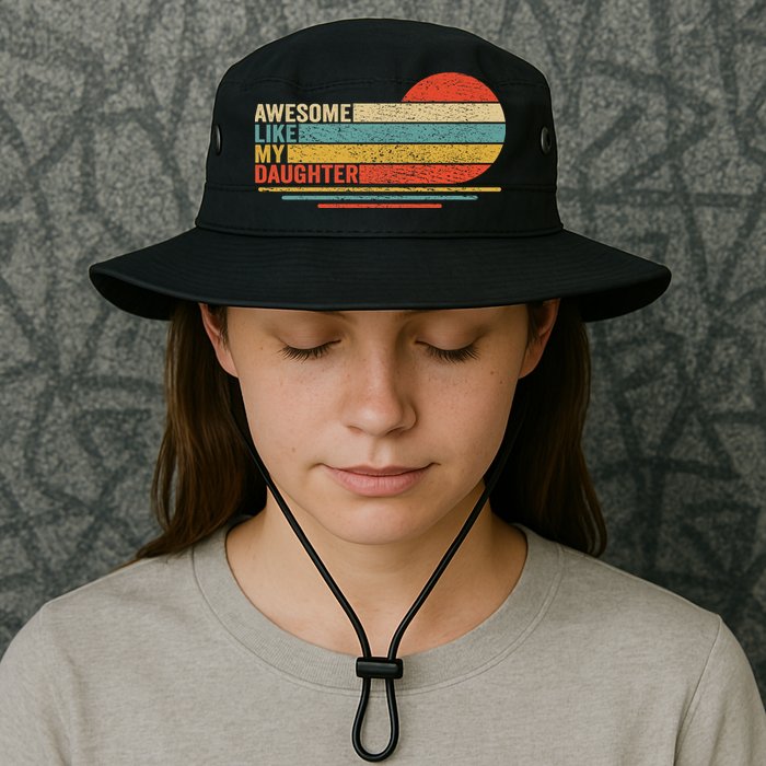 Awesome Like My Daughter Retro Funny Dad Fathers Day Bucket Hat