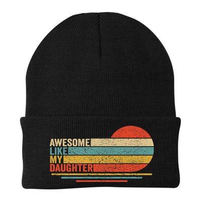 Awesome Like My Daughter Retro Funny Dad Fathers Day Beanie