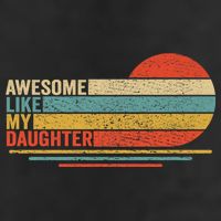 Awesome Like My Daughter Retro Funny Dad Fathers Day 25L Jumbo Tote