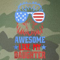 Awesome Like My Daughter Funny Fathers Day & 4th Of July Legacy Tie Dye Trucker Hat