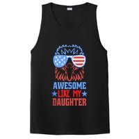 Awesome Like My Daughter Funny Fathers Day & 4th Of July PosiCharge Competitor Tank