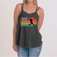 Awesome Like My Daughter Vintage Baseball Women's Strappy Tank