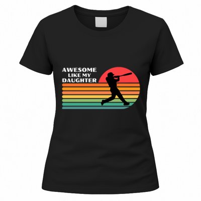 Awesome Like My Daughter Vintage Baseball Women's T-Shirt