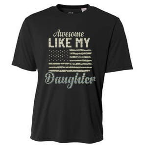 Awesome Like My Daughters Family Lovers Funny Fathers Day Cooling Performance Crew T-Shirt