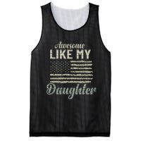 Awesome Like My Daughters Family Lovers Funny Fathers Day Mesh Reversible Basketball Jersey Tank