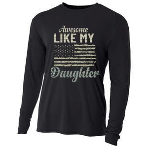 Awesome Like My Daughters Family Lovers Funny Fathers Day Cooling Performance Long Sleeve Crew