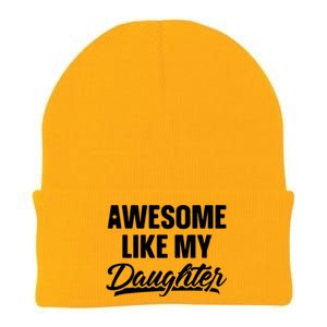 AWESOME LIKE MY TWO DAUGHTERS Father's Day Dad Men Him Gift Knit Cap Winter Beanie