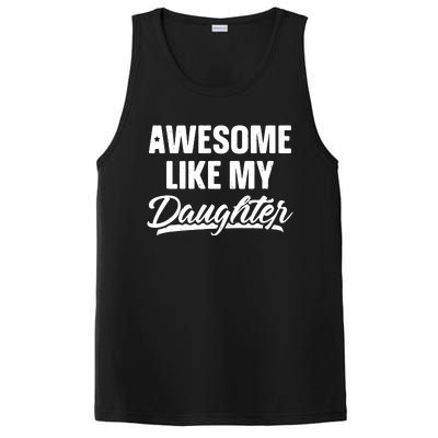 AWESOME LIKE MY TWO DAUGHTERS Father's Day Dad Men Him Gift PosiCharge Competitor Tank