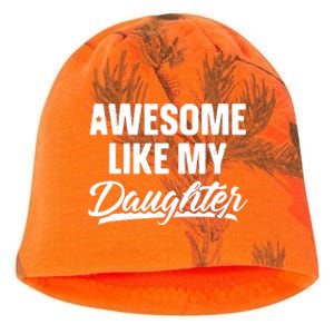 AWESOME LIKE MY TWO DAUGHTERS Father's Day Dad Men Him Gift Kati - Camo Knit Beanie