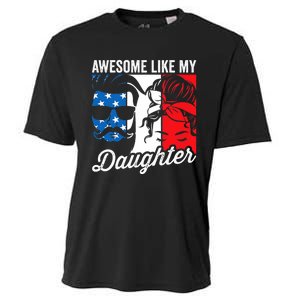 Awesome Like My Daughter FatherS Day For Dad From Daughter Cooling Performance Crew T-Shirt