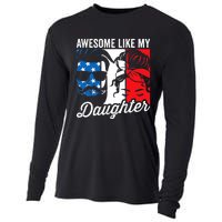 Awesome Like My Daughter FatherS Day For Dad From Daughter Cooling Performance Long Sleeve Crew