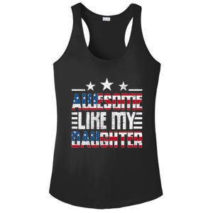 Awesome Like My Daughter FatherS Day From Daughter Usa Flag Ladies PosiCharge Competitor Racerback Tank