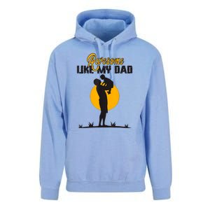 Awesome Like My Dad Dada Daddy Bruh Graphic Funny Father Day Unisex Surf Hoodie