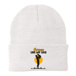 Awesome Like My Dad Dada Daddy Bruh Graphic Funny Father Day Knit Cap Winter Beanie