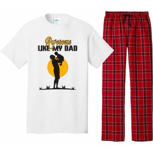 Awesome Like My Dad Dada Daddy Bruh Graphic Funny Father Day Pajama Set