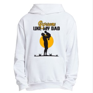 Awesome Like My Dad Dada Daddy Bruh Graphic Funny Father Day Urban Pullover Hoodie