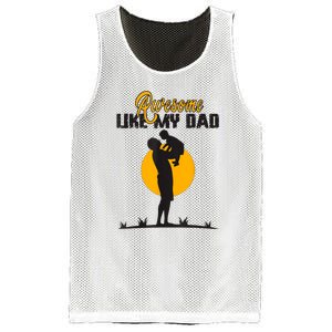 Awesome Like My Dad Dada Daddy Bruh Graphic Funny Father Day Mesh Reversible Basketball Jersey Tank