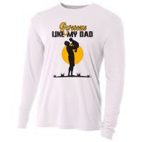 Awesome Like My Dad Dada Daddy Bruh Graphic Funny Father Day Cooling Performance Long Sleeve Crew