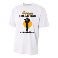 Awesome Like My Dad Dada Daddy Bruh Graphic Funny Father Day Performance Sprint T-Shirt