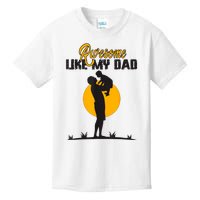 Awesome Like My Dad Dada Daddy Bruh Graphic Funny Father Day Kids T-Shirt