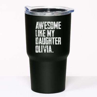 Awesome Like My Daughter Olivia Name Funny Dad FatherS Day Tumbler