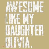 Awesome Like My Daughter Olivia Name Funny Dad FatherS Day Cooling Performance Long Sleeve Crew