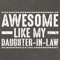 Awesome Like My Daughter In Law Cool Gift Cotton Canvas Backpack