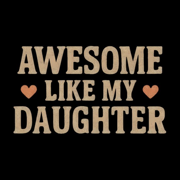 Awesome Like My Daughter Cropped Pullover Crew