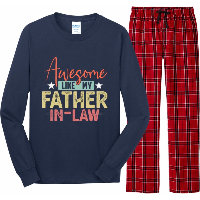 Awesome Like My Father In Law Family Lovers Father Day Long Sleeve Pajama Set