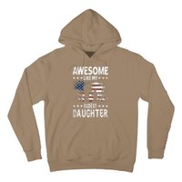 Awesome Like My Eldest Daughter Retro Usa Flag Fathers Day Hoodie