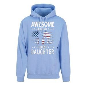 Awesome Like My Eldest Daughter Retro Usa Flag Fathers Day Unisex Surf Hoodie