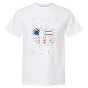 Awesome Like My Eldest Daughter Retro Usa Flag Fathers Day Garment-Dyed Heavyweight T-Shirt