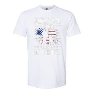 Awesome Like My Eldest Daughter Retro Usa Flag Fathers Day Softstyle CVC T-Shirt