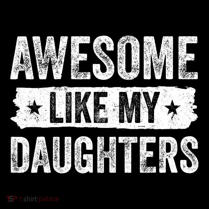 Awesome Like My Daughter Fathers Day Funny Gift Women's Knotted Racerback Tank