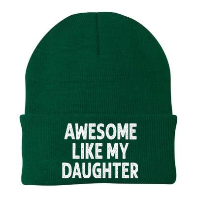 Awesome Like My Daughter Funny Fathers Day Gift Dad Knit Cap Winter Beanie