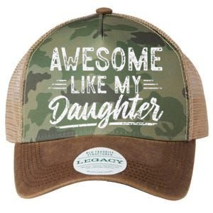 Awesome Like My Daughter Funny Fathers Day Dad Legacy Tie Dye Trucker Hat