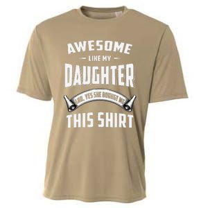 Awesome Like My Daughter Dad Funny Cooling Performance Crew T-Shirt