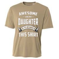 Awesome Like My Daughter Dad Funny Cooling Performance Crew T-Shirt