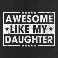 Awesome Like My Daughter Retro Funny Sayings Father Mom Dad 7 Panel Mesh Trucker Snapback Hat