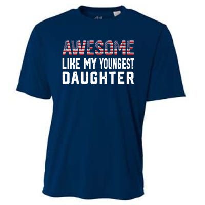 Awesome Like My Youngest Daughter |Funny Father Mom Dad Joke Cooling Performance Crew T-Shirt