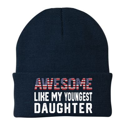 Awesome Like My Youngest Daughter |Funny Father Mom Dad Joke Beanie