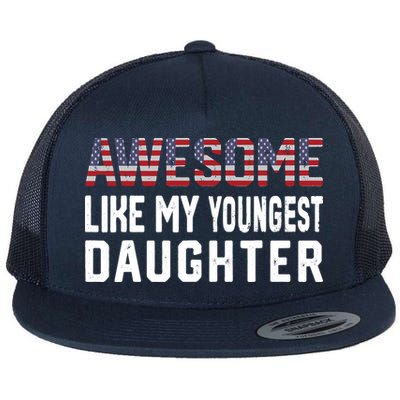 Awesome Like My Youngest Daughter |Funny Father Mom Dad Joke Flatbill Hat
