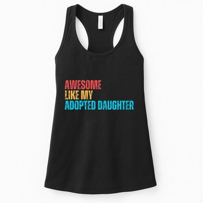 Awesome Like My Adopted Daughter Funny Adoption Family Womens Tank Top